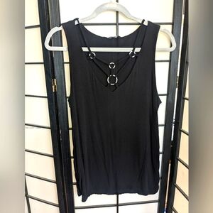 Rock & Republic black tank top with metal details